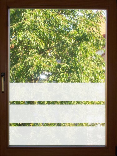 Fensterfolie Aufkleber 3 Streifen Sichtschutz Folie 021F