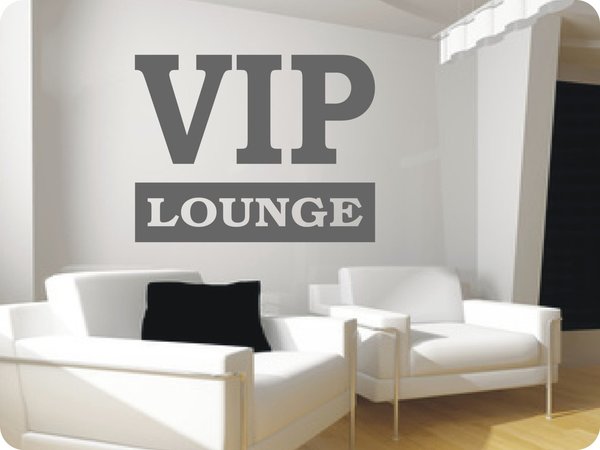 Spruch  VIP Lounge  (590)  Wandtattoo