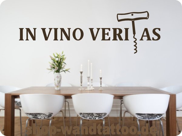 In Vino Veritas Wandtattoo