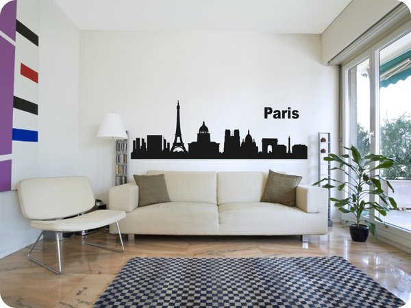 Skyline "Paris" als Wandtattoo