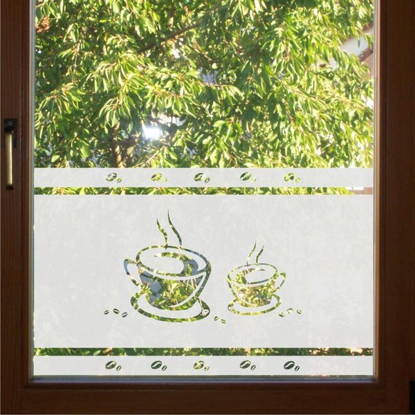Fensterfolie Sichtschutzfolie Aufkleber Küchenfenster (Nr. 141)