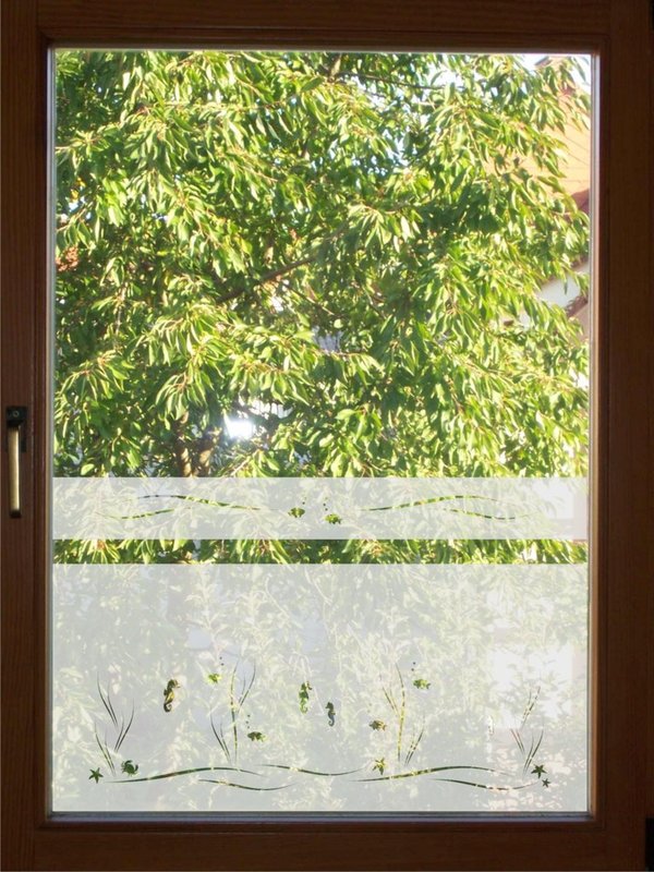 Fensterfolie, Sichtschutzfolie, Milchglasfolie, Glasdekorfolie, Badezimmer Fenster 604/65