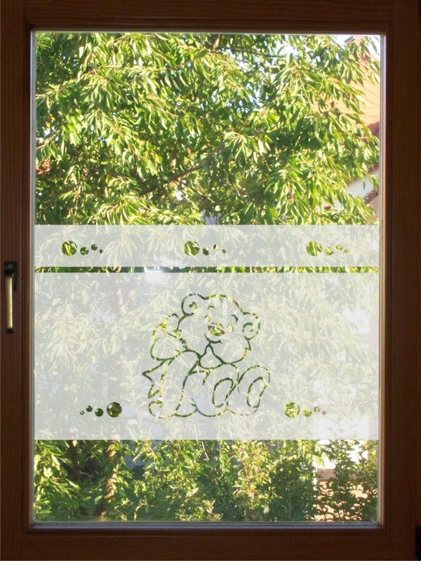 Fensterfolie, Sichtschutzfolie, Milchglasfolie, Glasdekorfolie, Aufkleber,  Nr. 600 - 80cm hoch