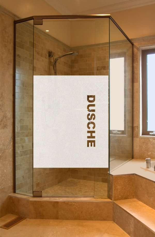 Aufkleber Folie Glasdekor Bad, Dusche, WC Sichtschutz, GD34 / 80 cm hoch